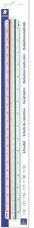 Image du produit Staedtler Règle triangulaire Mars 561 98-1BK, blanche en plastique, gorges colorées, graduation en relief (3.30 cm)
