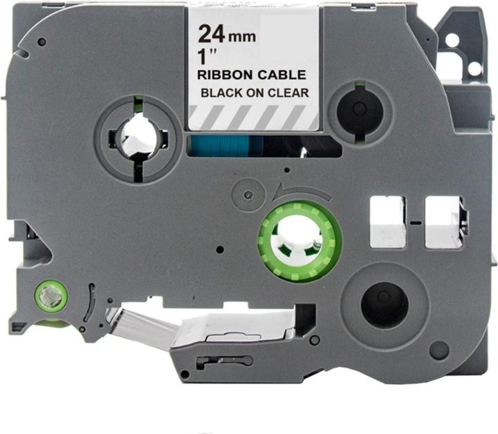 Immagine prodotto Hermex Alternatives Etikettenband zu Brother TZe-FX151 Beschriftungsband (2.40 cm, Nero, Trasparente)