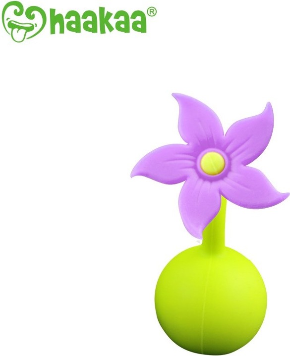 Actual product image Haakaa Breast Pump Flower Cap - Purple