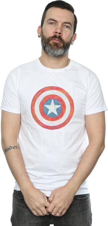 Produktbild Captain America Sketched Shield TShirt (4XL)
