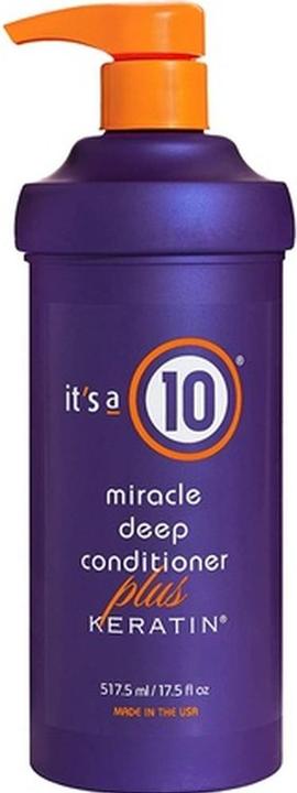 Actual product image It's A 10 Miracle Deep Conditioner Plus KERATIN 517.5ml/ 17.5oz (500 ml)