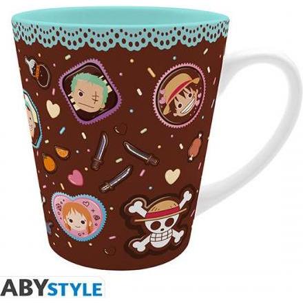 ABYstyle One Piece Tazza Heat Change 320ml: Chibi Whole Cake Island, Tazze, Multicolore