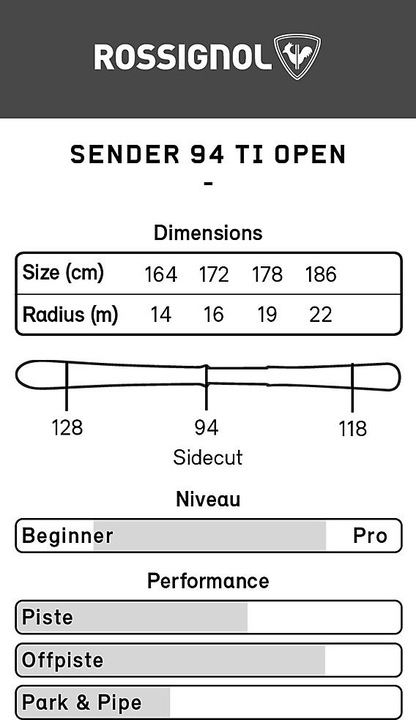 Actual product image Rossignol Transmitter 94 TI Ski 22/23 (164 cm)