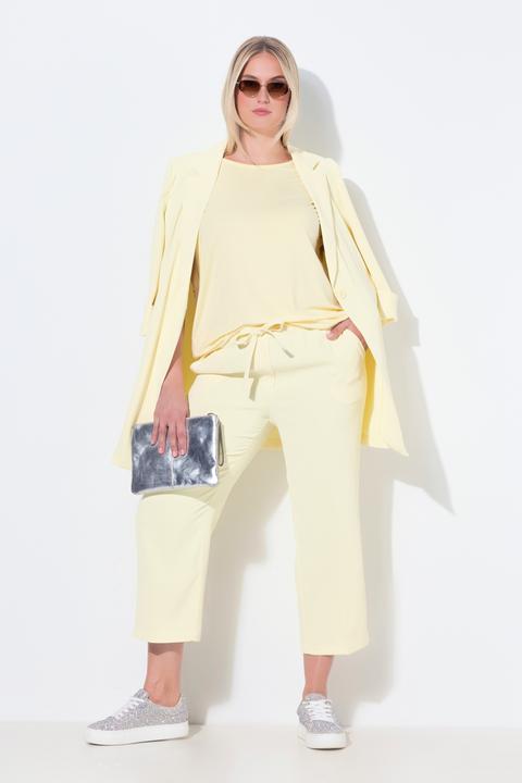 Image du produit Ulla Popken Pantalon 7/8 à pinces. Taille élastique (46)