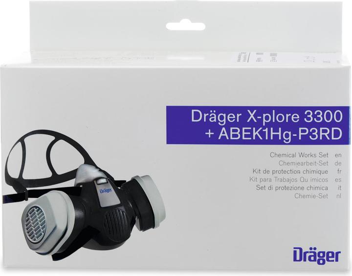 Produktbild Siepmann Zwei-Filter-Maske 3300 Dräger X-plore (A1, B1, E1, K1, HG-P3D, 1 x)