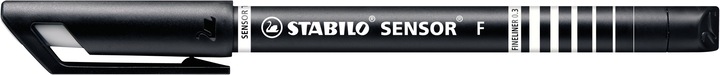 Actual product image STABILO SENSOR F Finliner with spring-loaded sharpener (Multicoloured, 4 x)