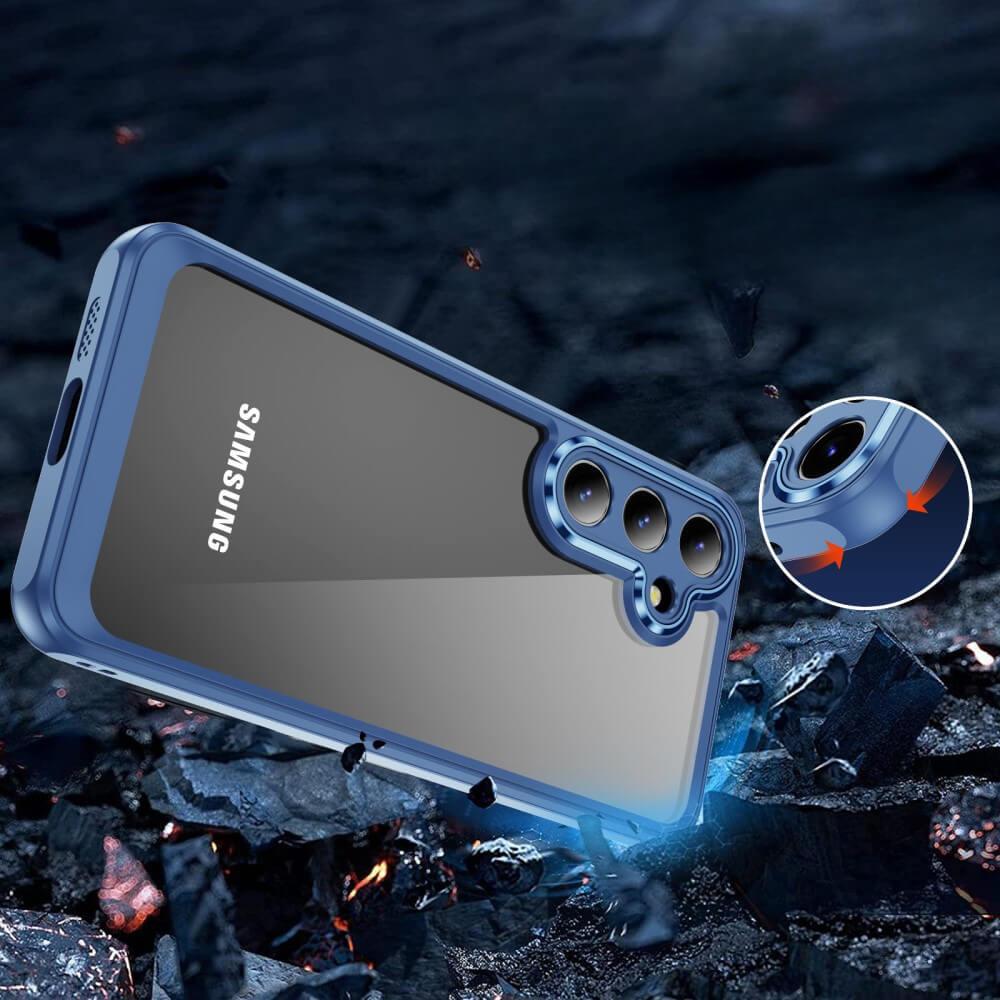 Thumbnail - Cover-Discount Hülle mit Kameraschutz blau (Samsung Galaxy S24+), Smartphone Hülle, Blau
