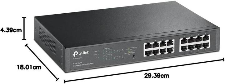 Produktbild TP-Link Tl-Sg1016pe (16 Ports)