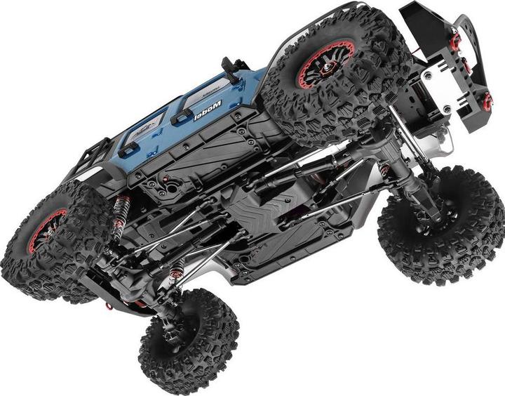 Actual product image WL Toy Blauw (metallic) Brushed 1:10 RC auto Elektro Crawler 4WD RTR 2,4 GHz Incl. accu en lader