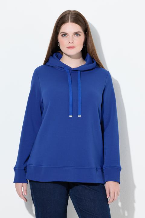 Produktbild Ulla Popken Hoodie, Rippbündchen, Kapuze, Langarm (60)