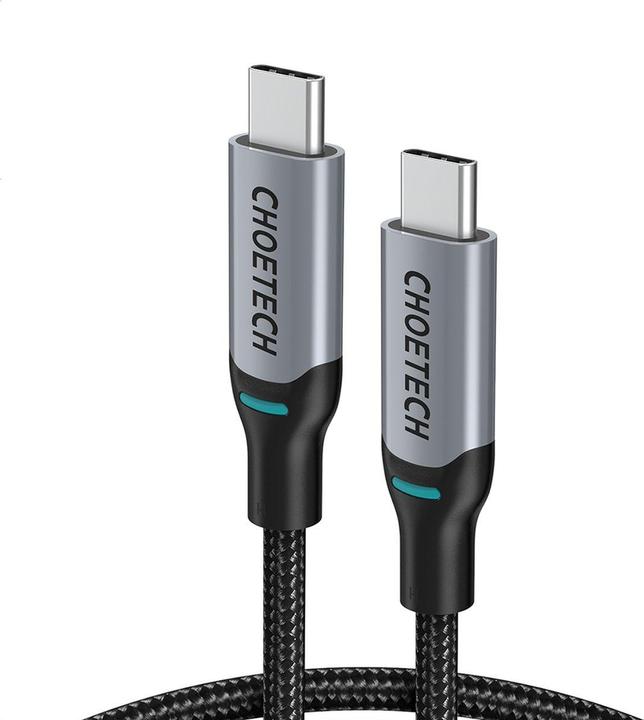 Immagine prodotto Choetech USB Tipo C - Cavo USB Tipo C 5A 100 W Alimentazione 480 Mbps 1,8 m grigio (XCC-1002-GY) (1.80 m, USB 2.0, 100 W)