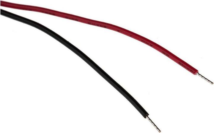 Actual product image RS PRO 8mm HE red LED recessed,24Vdc 50mm lead