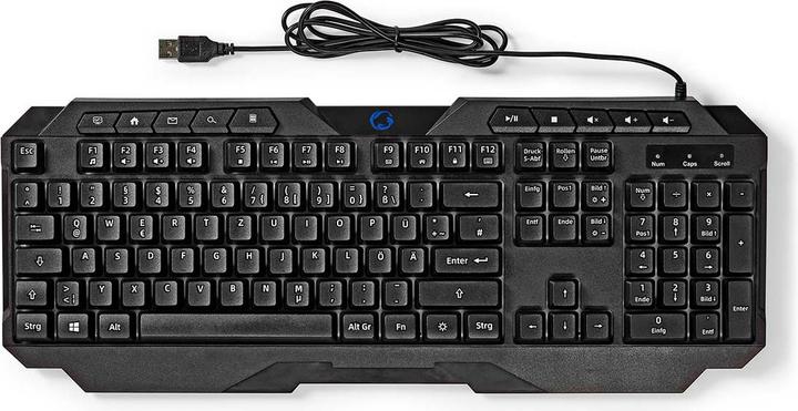 Produktbild Nedis Wired Gaming Keyboard | USB Type-A | Folientasten | LED | QWERTZ | DE-Layout | Netzkabellänge: (Deutschland, Kabelgebunden)