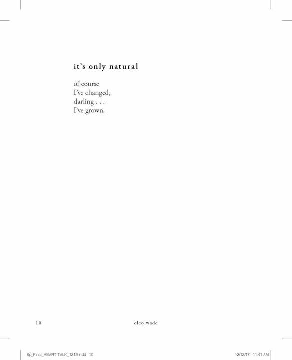 Produktbild Heart Talk (Englisch, Cleo Wade, 2018)