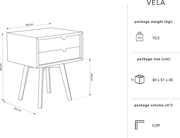 Actual product image Micadoni Vela (50 x 35 x 42 cm)