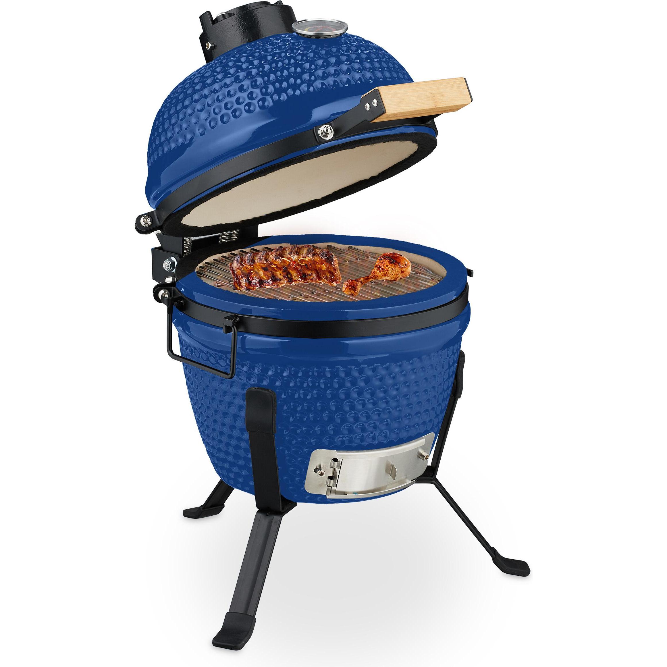 Relaxdays, Grill in ceramica, Kamado-Grill (260 mm)