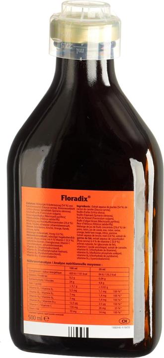 Nährwerte und Zutaten Salus Vitamine und organisches Eisen (1 Stück, Flüssigkeit, 614 g)