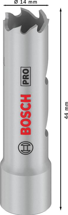 Actual product image Bosch Professional Zubehör PRO Multi material hole saw, 14 mm, with thread (14 millimetres)