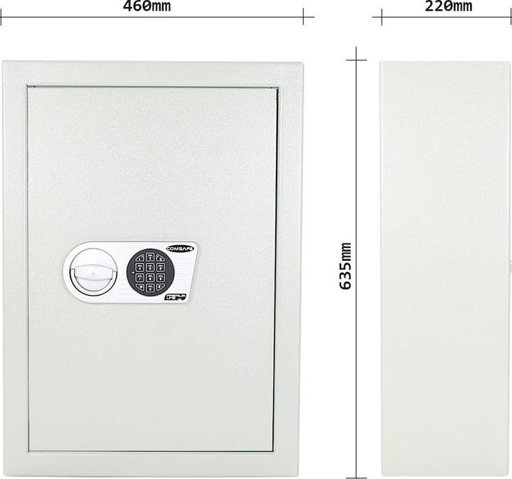 Actual product image Rottner Furniture safe Jupiter 1 electronic lock anthracite (4.97 l)