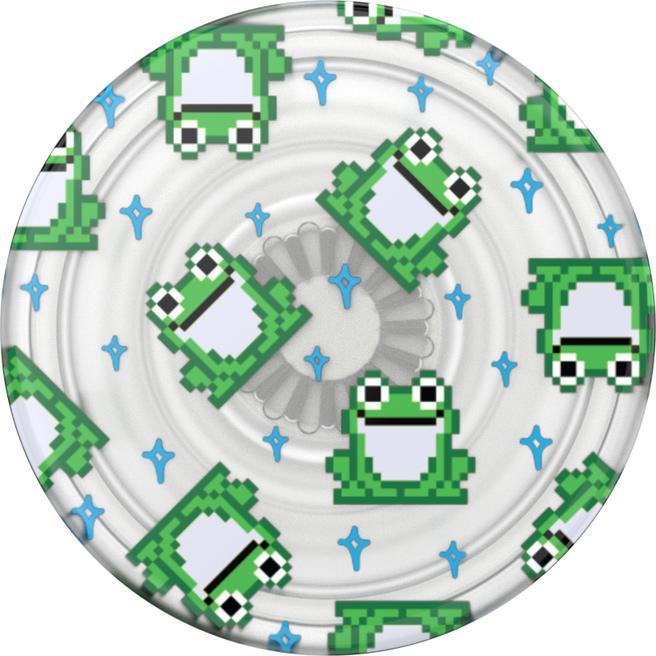 Thumbnail - PopSockets PopGrip Premium Plant 8 Bit Frogs, Smartphone Halterung, Grün