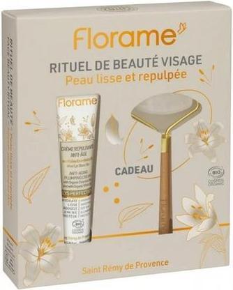 Produktbild Florame Geschenkset mit straffender Creme und Quarzroller (Gesichtspflege set)