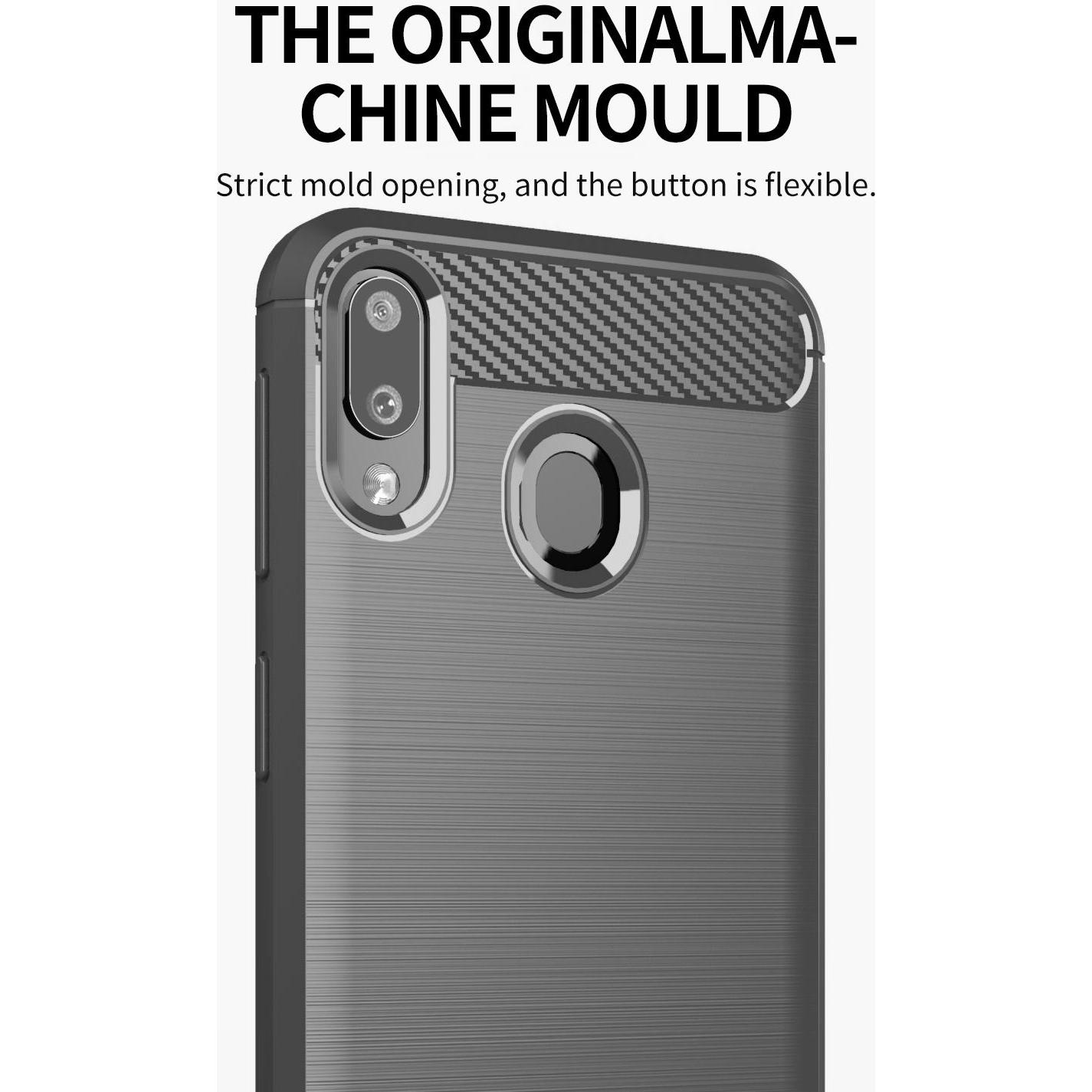Thumbnail - Cadorabo TPU Ultra Slim carbon edelstahl Kombi Cover (Samsung Galaxy M10s, Samsung Galaxy A20, Samsung Galaxy A30), Smar...