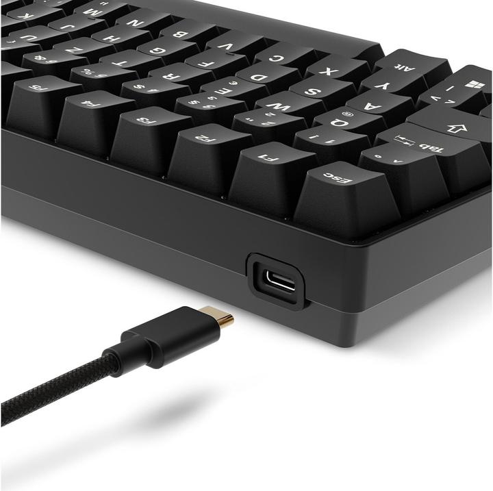 Actual product image Sharkoon SGK50 S2 PBT bk Gateron GPRO Yellow EN (DE, Cable, Wireless)