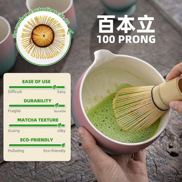 Immagine prodotto Teanagoo 7-teiliges Matcha Tee-Zubehörset mit Schale und Besen
