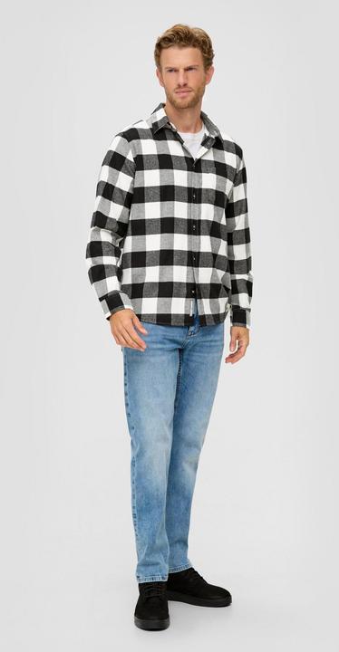 Produktbild s.Oliver Hemd Regular: Karohemd aus Baumwollstretch (XL)