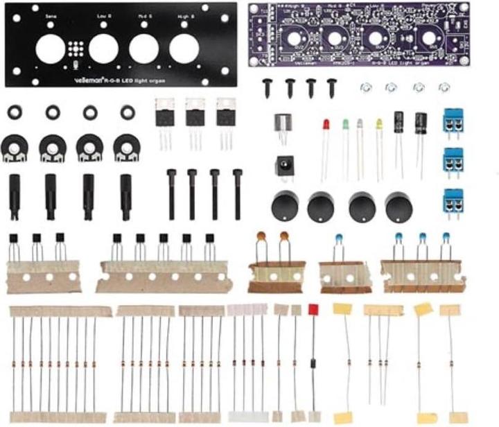Actual product image Whadda Kit 3 channel RGB LED light organ (Various)