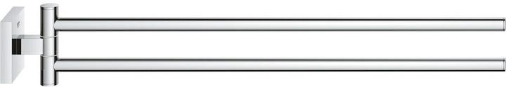 Actual product image Grohe Start Cube QuickFix towel rail, 2-arm, adhesive, chrome