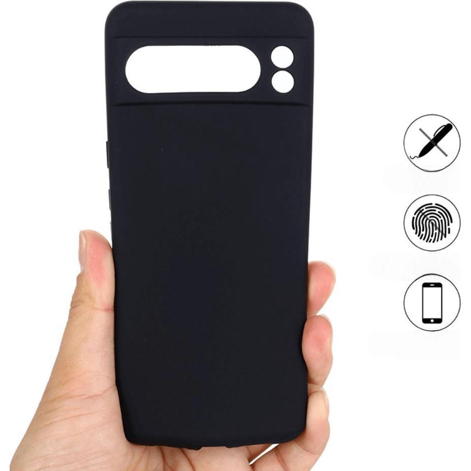 Thumbnail - Cover-Discount Google Pixel 8 Pro - Silikon Gummi Hülle schwarz (Google Pixel 8 Pro), Smartphone Hülle, Schwarz