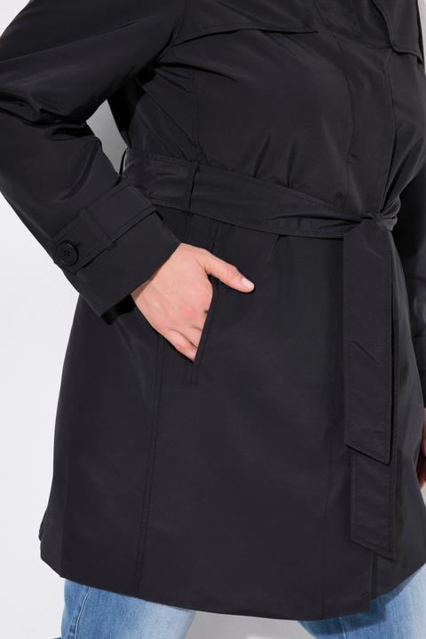 Produktbild Ulla Popken Trenchcoat, A-Linie, Hemdkragen, Bindegürtel (46, 48)