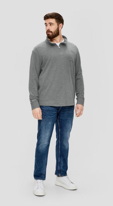 Produktbild s.Oliver Sweatshirt Sweatshirt mit Brusttasche (3XL)