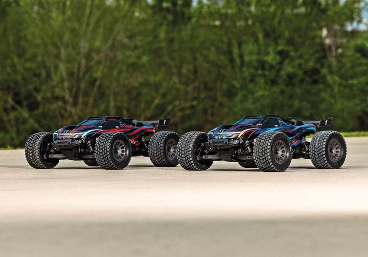 Produktbild Traxxas MINI-XRT Brushless VXL-3S 4WD blau, inkl. 2S Akku/Lader (RTR Ready-to-Run)