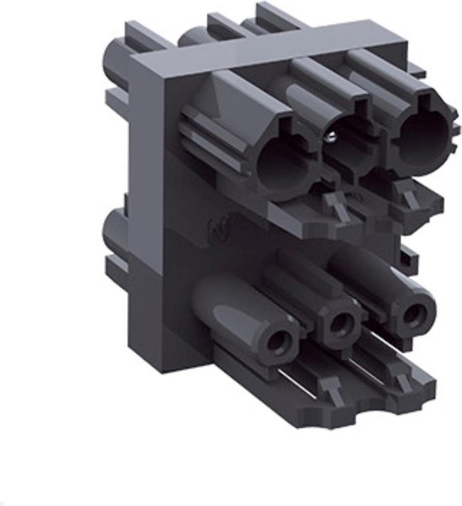 Produktbild Bachmann distribution block WIELAND GST18 1xIn/3xOut with locking lugs black