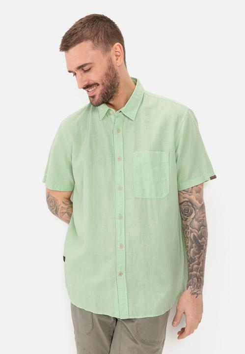 Actual product image Camel Active Short sleeve shirt in a linen-cotton mix (M)