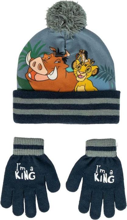 Produktbild The Lion King Mütze und Handschuhe Grau