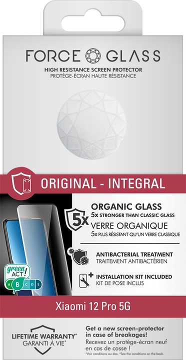 Image du produit Bigben Connected Protection d'écran en verre (1 pièce(s), Xiaomi 12 Pro)
