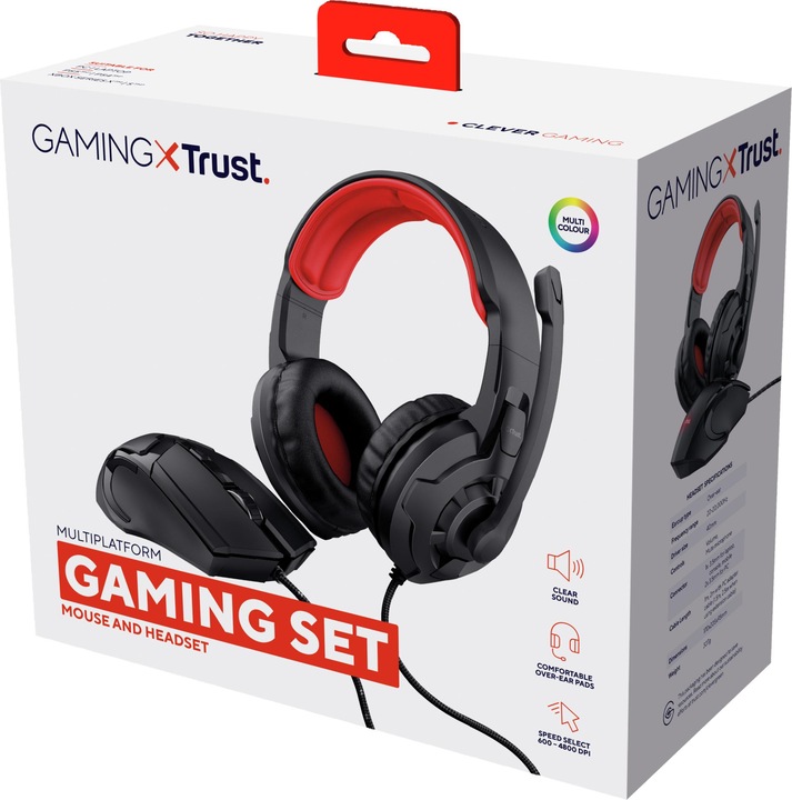 Produktbild Trust Basics Gaming Headset & Mouse (Kabelgebunden)