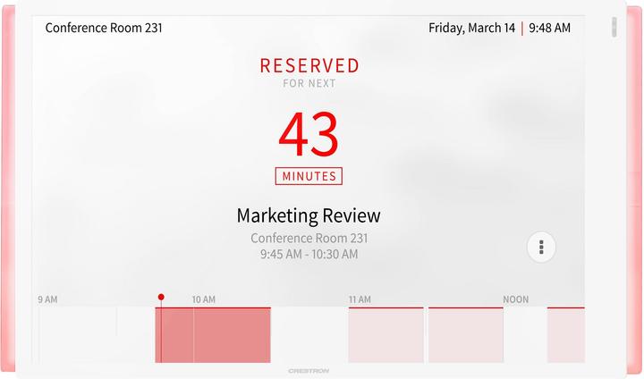 Actual product image Crestron Room Scheduling Touch Screen TS