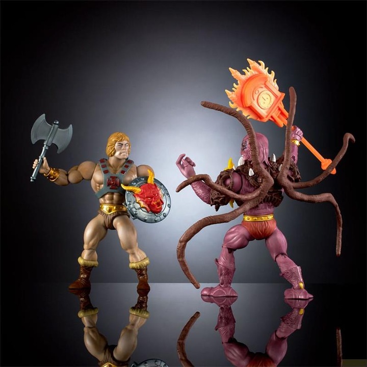 Actual product image Mattel Masters of the Universe x Stranger Things Origins action figures 2-pack He-Man & Vecna