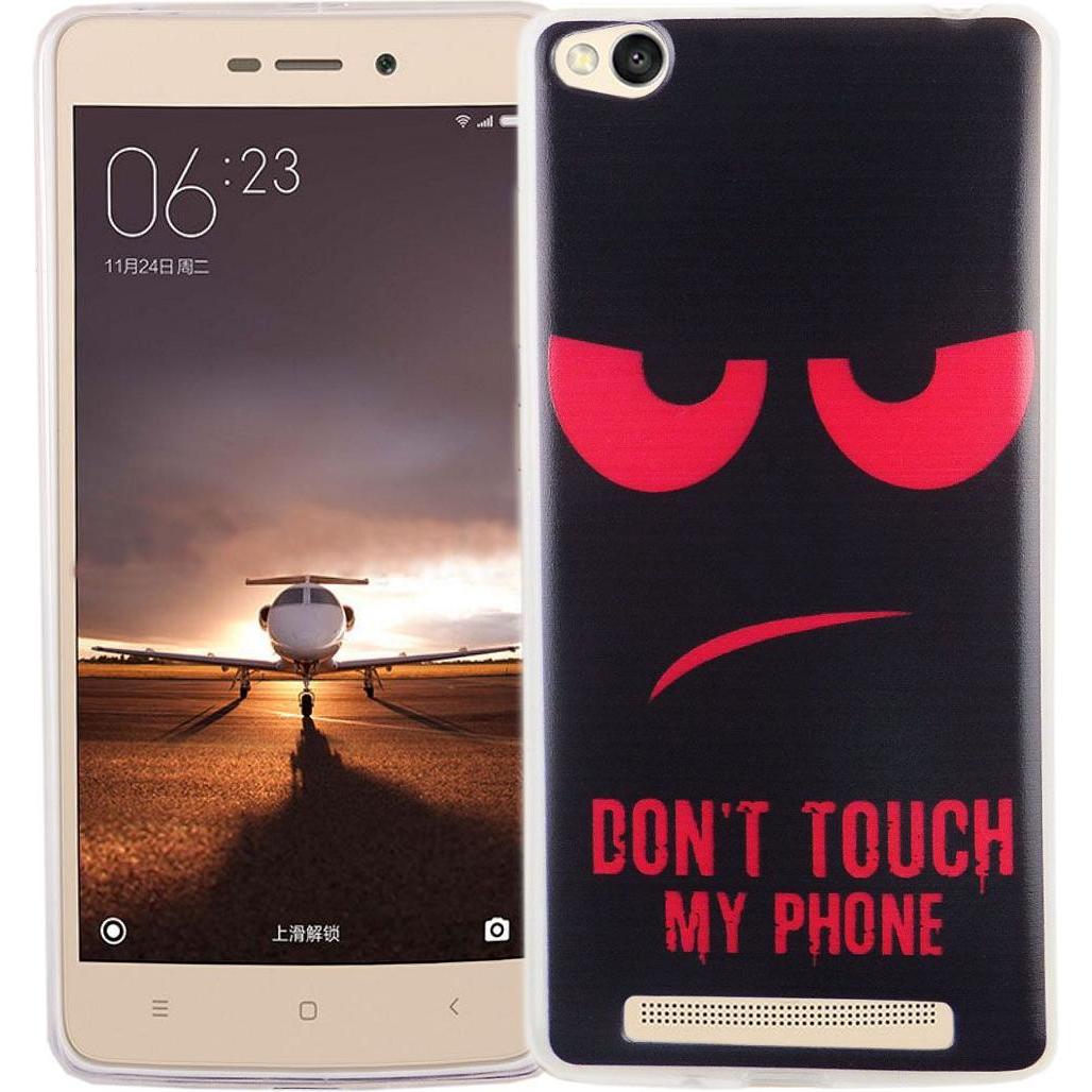 König Design Handy Hülle für Xiaomi Redmi 3 Dont Touch Rot Tasche Case Cover Motiv TPU Neu (Xiaomi Redmi 3), Smartphone ...