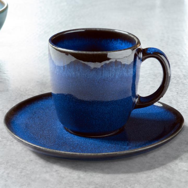 Immagine prodotto Like. by Villeroy & Boch Tazza da caffè Lave con piattino (190 ml, 2 x)