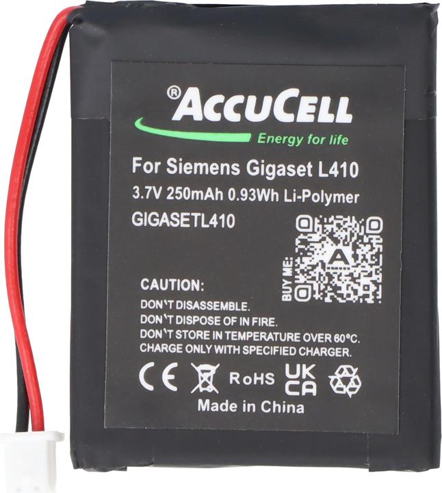 Produktbild Siemens Akku Gigaset L410 Akku S30852-D2240-X1, V30145-K1310-X448