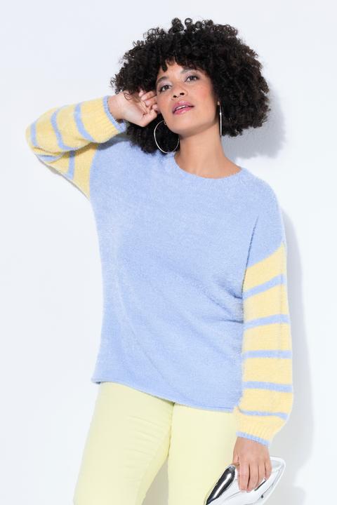 Produktbild Angel of Style Pullover, Loose Fit, Ringel-Ballonärmel (50, 52)