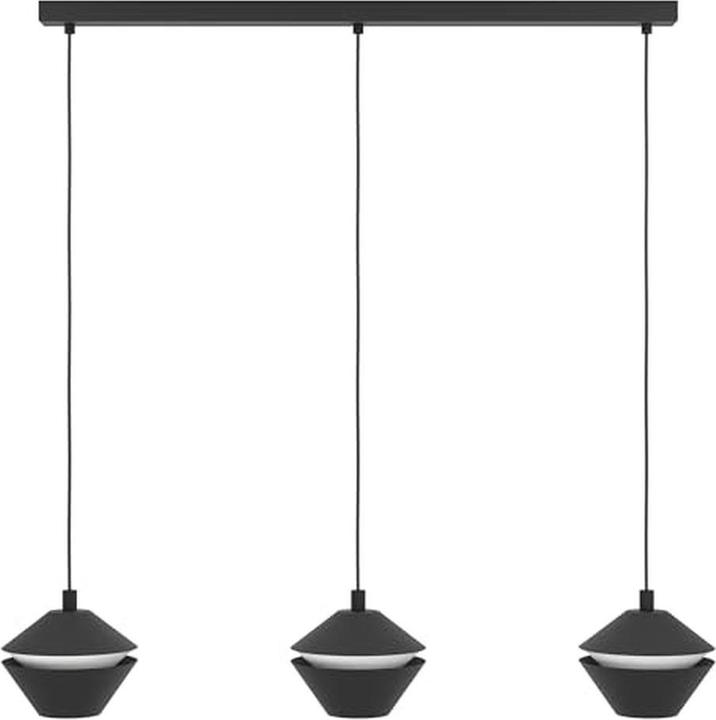 Produktbild EGLO Pendelleuchte PERPIGO 3x GU10, Schwarz/Weiss (GU10, 400 lm)