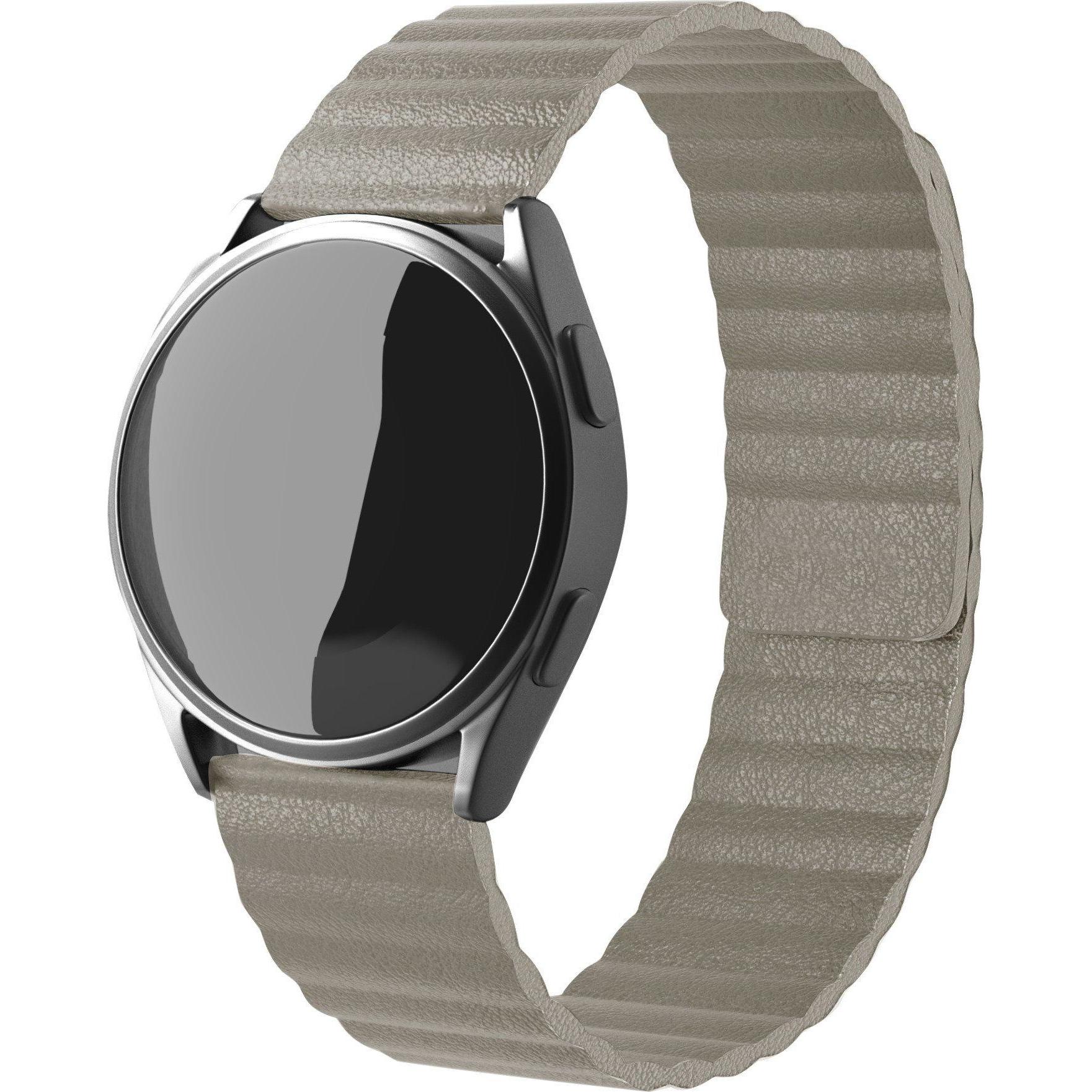 Strap-it Lederarmband (22 mm, Leder, Xiaomi Mi Watch), Uhrenarmband, Braun