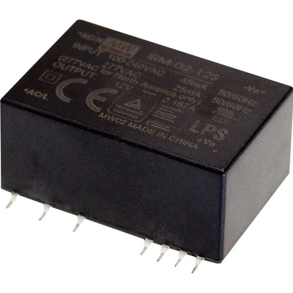 MeanWell IRM-02-3.3S Netzteil & Spannungsumwandler 2 W (Überspannungsschutzadapter), Netzwerk Zubehör