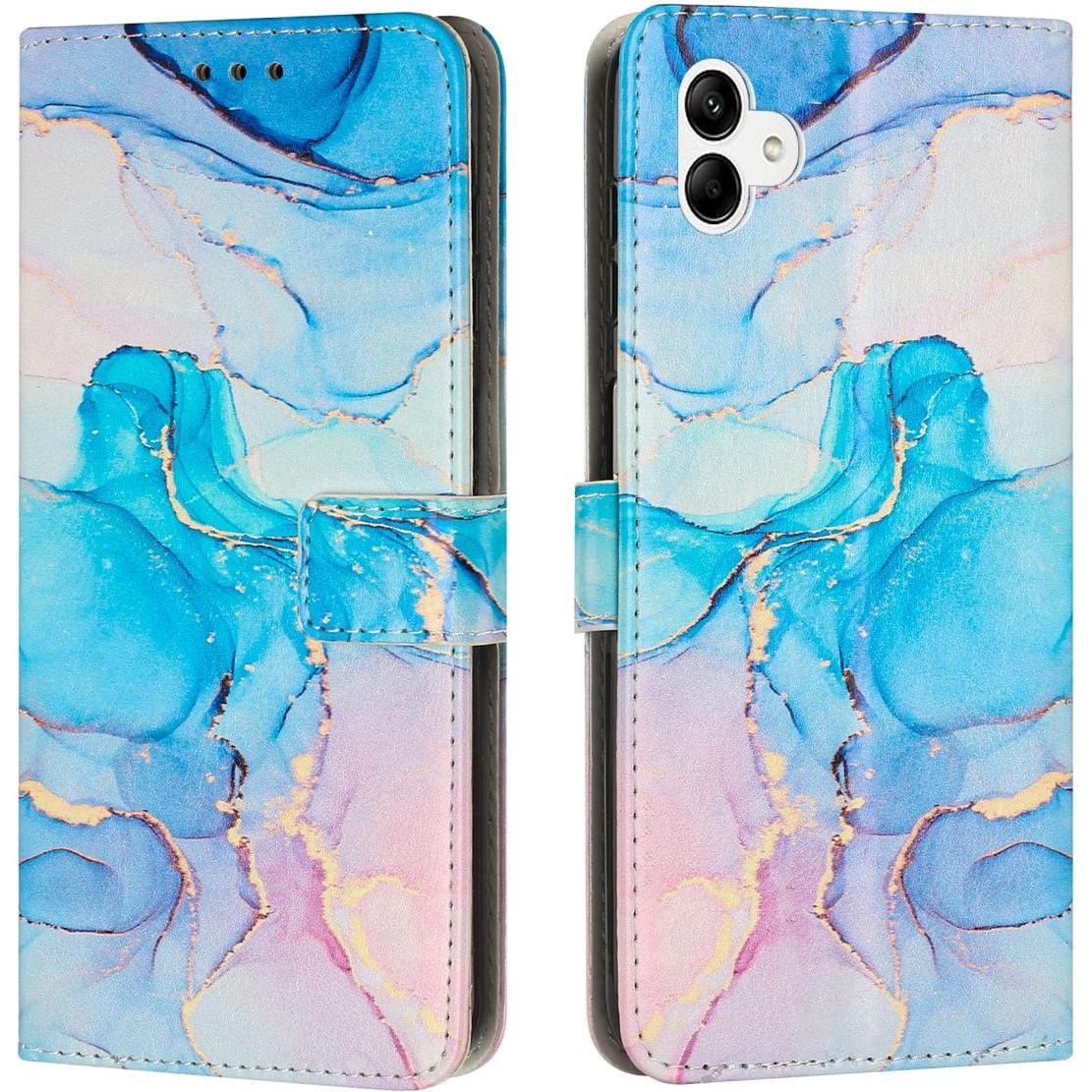 König Design Hülle Handy Schutz für Samsung Galaxy A04e A34 A54 Case Cover Marmor Tasche Etui (Samsung Galaxy A04e), Sma...